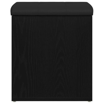 Opslagbank met opslag Zwart Eiken 42 x 42 x 45 cm Bewerkt hout 7