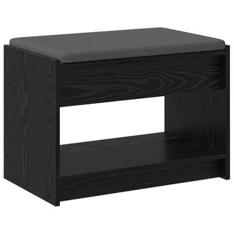 Halbank met kussen met plank Zwarte Eik 63 x 38 x 45 cm 7