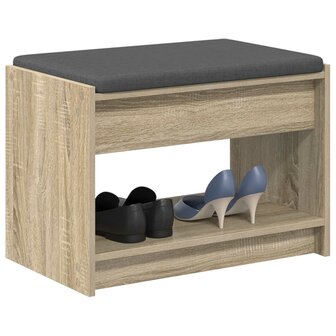 Halbank met kussen met plank Sonoma Eiken 63 x 38 x 45 cm 3