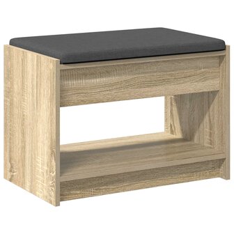 Halbank met kussen met plank Sonoma Eiken 63 x 38 x 45 cm 7