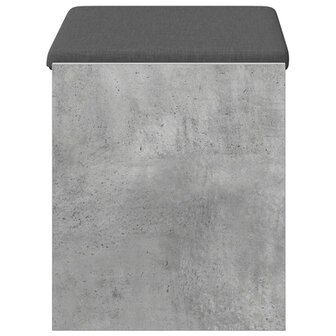 Halbank met kussen met plank Beton Grijs 63 x 38 x 45 cm 6