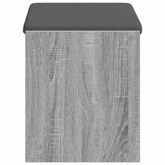 Halbank met kussen met plank Grijze Sonoma 63 x 38 x 45 cm 6