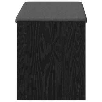 Halbank met kussen met plank Zwarte Eik 83 x 38 x 45 cm 6
