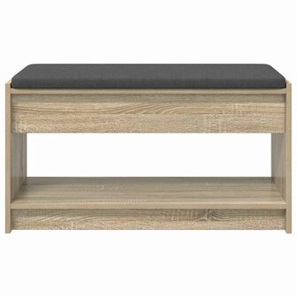 Halbank met kussen met plank Sonoma Eiken 83 x 38 x 45 cm 5