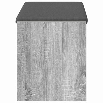 Halbank met kussen met plank Grijze Sonoma 83 x 38 x 45 cm 6