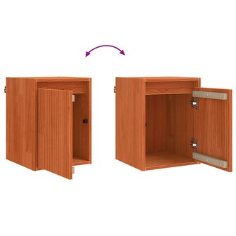 Wandkast met opslag Wasbruin 30 x 30 x 40 cm Massief grenenhout 9