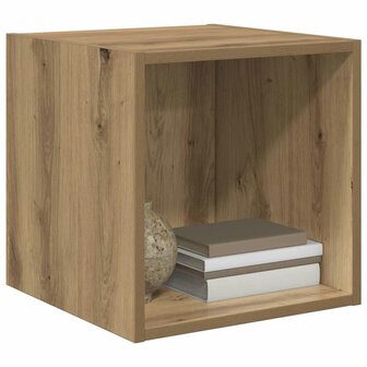Wandkast met plank Artisan Eiken 37 x 37 x 37 cm Bewerkt hout 3