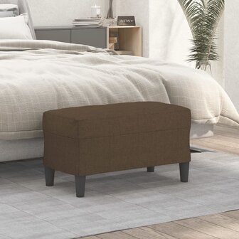 Bankje 70x35x41 cm stof bruin 1