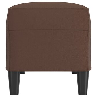 Bankje 100x35x41 cm kunstleer bruin 4