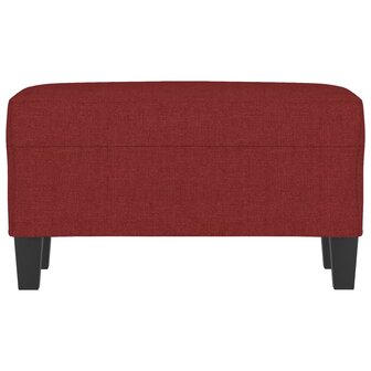 Bankje 70x35x41 cm stof wijnrood 3