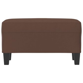 Bankje 70x35x41 cm kunstleer bruin 3