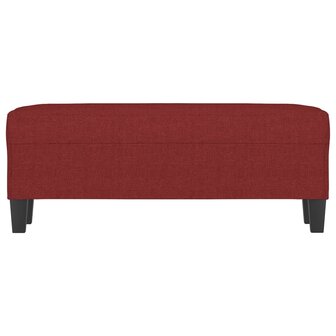 Bankje 100x35x41 cm stof wijnrood 3