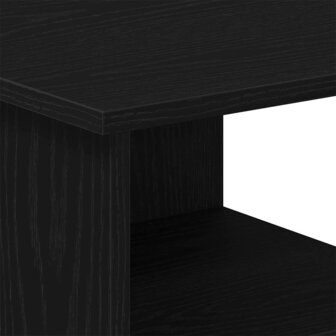 Bijzetkast Zwart Eiken 35 x 35 x 55 cm Bewerkt hout 8