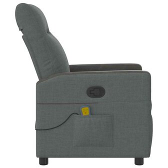 Massagestoel Donkergrijze Stof 4