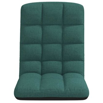 Opvouwbare vloerstoel donkergroen 71x51x62 cm stof 4