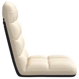 Opvouwbare vloerstoel linnen 71x51x62 cm 5