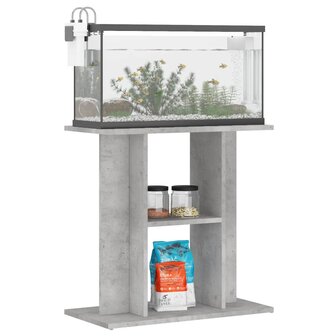 Aquariumstandaard Betongrijs 60x30x60 cm Bewerkt hout 3