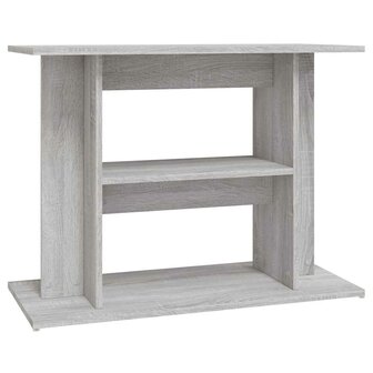 Aquariumstandaard Sonoma Grijs 80x35x60 cm Bewerkt Hout 2