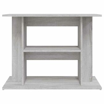 Aquariumstandaard Sonoma Grijs 80x35x60 cm Bewerkt Hout 4