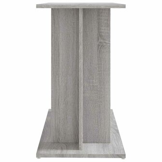 Aquariumstandaard Sonoma Grijs 80x35x60 cm Bewerkt Hout 5