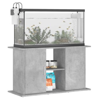 Aquariumstandaard Betongrijs 101x41x58 cm Bewerkt hout 3