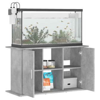 Aquariumstandaard Betongrijs 101x41x58 cm Bewerkt hout 4