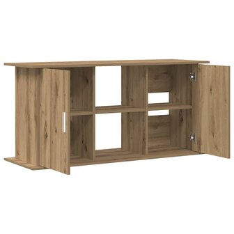 Aquariumstandaard Artisan Eikenhout 121x41x58 cm Bewerkt Hout 2