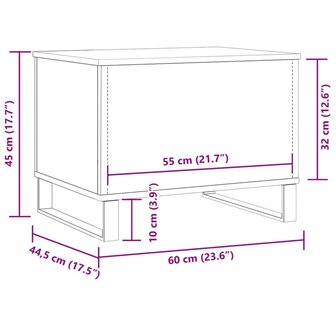 Aquariumstandaard Artisan Eikenhout 36x75x72,5 cm 9
