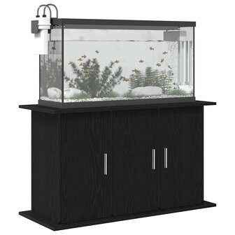 Aquariumstandaard Zwart Eiken 101x41x58 cm Bewerkt Hout 4