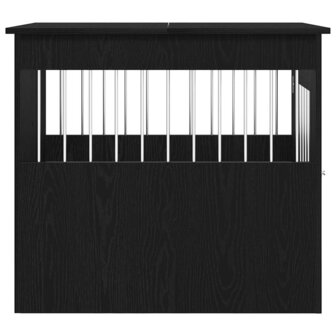 Hondenbenchmeubel 64,5x80x71 cm bewerkt hout zwart eikenkleurig 7