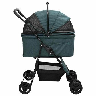 Opvouwbare Huisdierenwagen Groen 81 x 47 x 99 cm Polyester 7