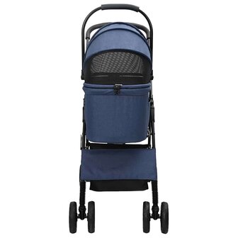 Opvouwbare Huisdierenwagen Blauw 81 x 47 x 99 cm Polyester 6
