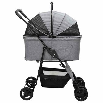 Opvouwbare Huisdierenwagen Grijs 81 x 47 x 99 cm Polyester 7