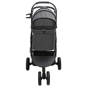 Opvouwbare Huisdierenwagen Zwart 78 x 54 x 101 cm Polyester 7