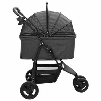 Opvouwbare Huisdierenwagen Zwart 78 x 54 x 101 cm Polyester 8