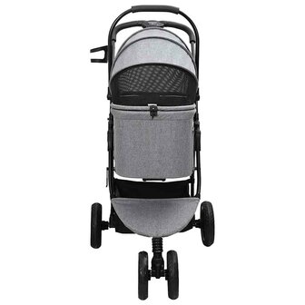 Opvouwbare Huisdierenwagen Grijs 78 x 54 x 101 cm Polyester 7