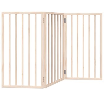 Hondenhek opvouwbaar 3 panelen 150 cm populierenhout 2