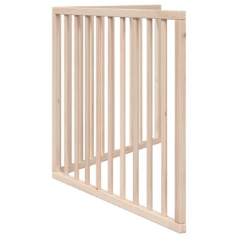 Hondenhek opvouwbaar 2 panelen 160 cm populierenhout 5