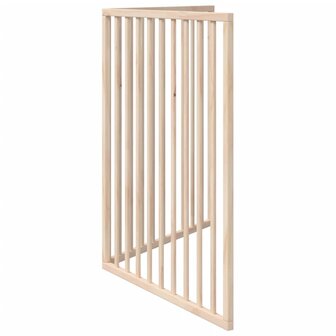 Hondenhek opvouwbaar 2 panelen 160 cm populierenhout 5