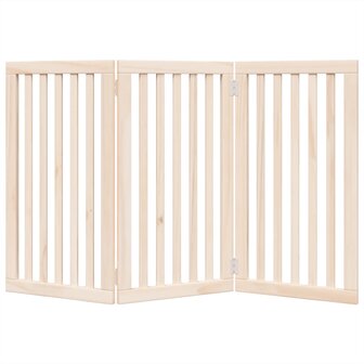 Hondenhek opvouwbaar 3 panelen 150 cm populierenhout 4