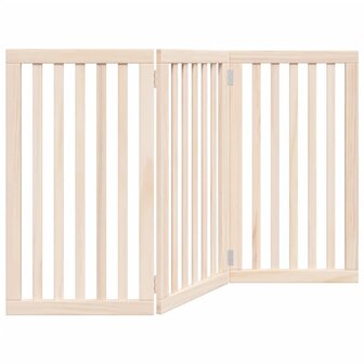 Hondenhek opvouwbaar 3 panelen 150 cm populierenhout 6