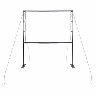 Projectiescherm met standaards 90 inch 4:3 3