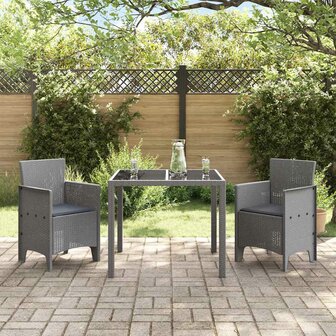 Tuinstoel 2 pcs Lichtgrijs 53 x 49 x 85 cm Polypropyleen 3
