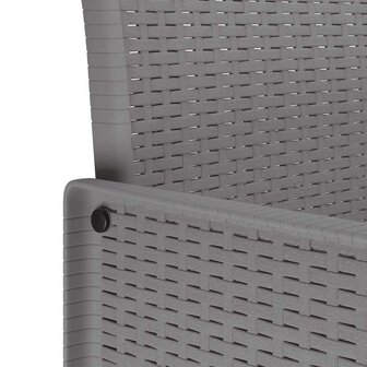 Tuinstoel 2 pcs Lichtgrijs 53 x 49 x 85 cm Polypropyleen 9