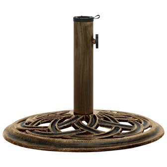 Parasolvoet 44x44x31 cm gietijzer bronskleurig 2
