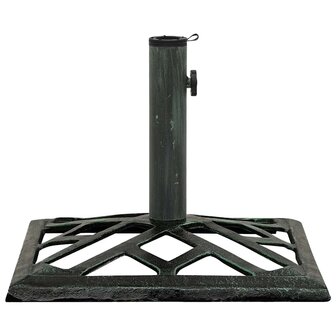 Parasolvoet 44x44x31 cm gietijzer groen 2