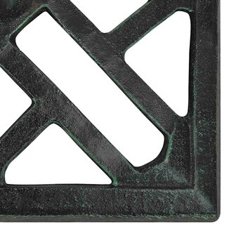 Parasolvoet 44x44x31 cm gietijzer groen 7