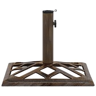 Parasolvoet 44x44x31 cm gietijzer bronskleurig 4