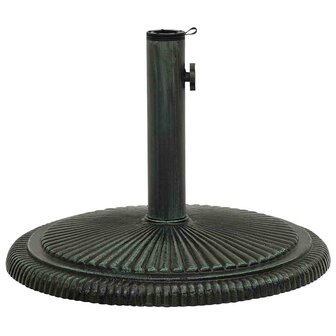 Parasolvoet 45x45x30 cm gietijzer groen 2