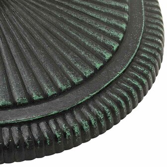 Parasolvoet 45x45x30 cm gietijzer groen 7